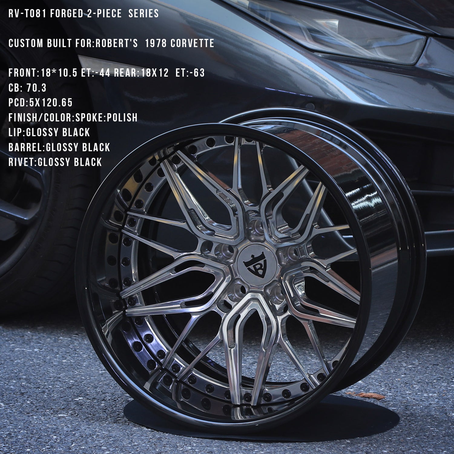 RV-T081 Series | Custom Forged 2-Piece Wheels R-10K Series - RVRN Custom Forged Wheels