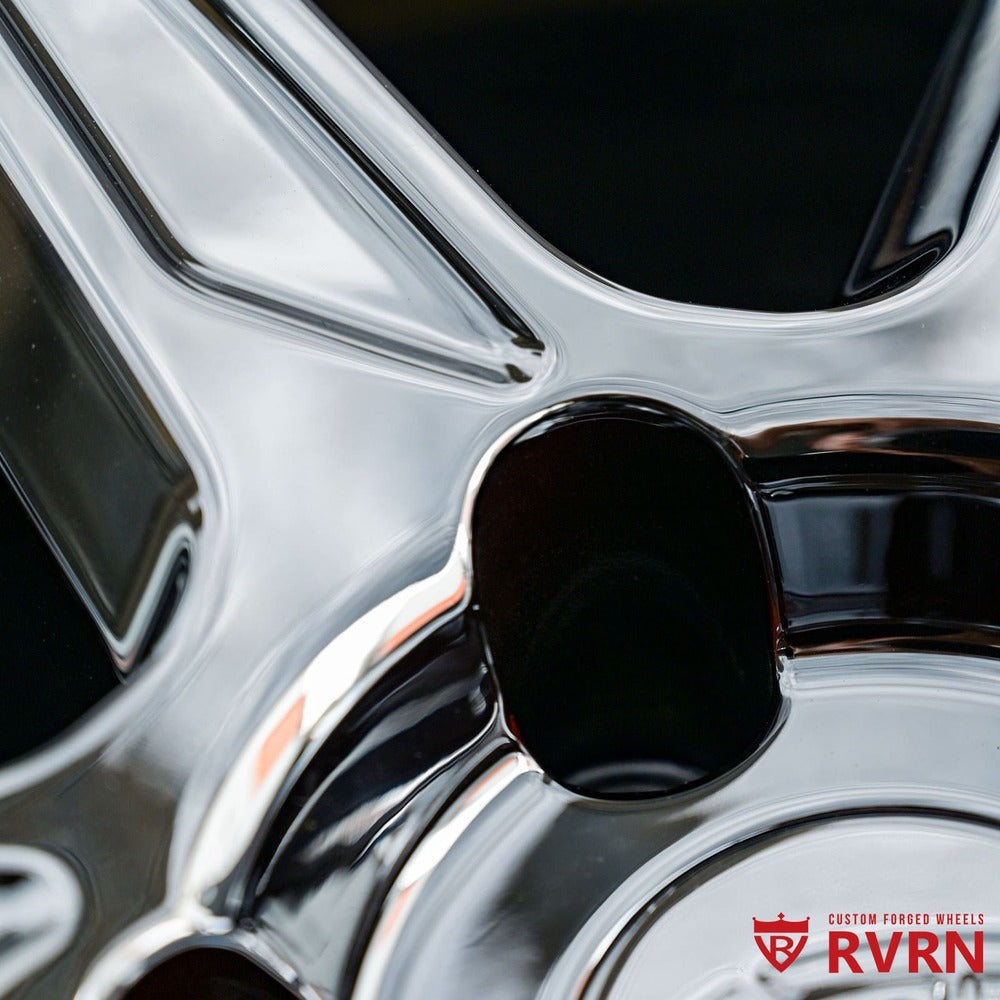 RV-DC19 | Custom Forged Corvette C8 Z06 / E-Ray Black Chrome Concave Wheels