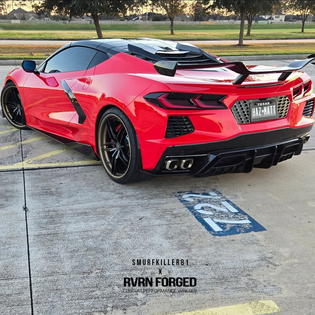 RV-DP03 | Custom Forged Corvette C8 Stingray / Z51 5 Star Wheels with 19x8.5, 20x11 / 20x9, 21x12