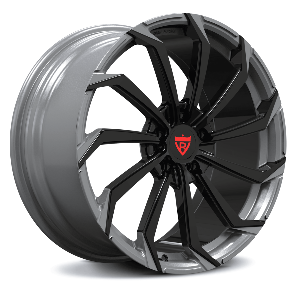 Gray and black rims for Corvette C7, custom built to order-RVRN RV-MC02 Series