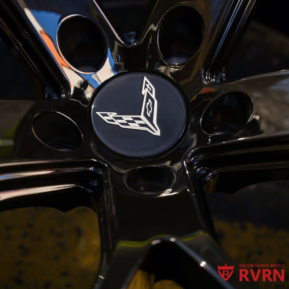 RV-MC24 | Custom Forged Super Concave Gloss Black 20x10/21x13 Corvette C8 Z06 / E-Ray Wheels