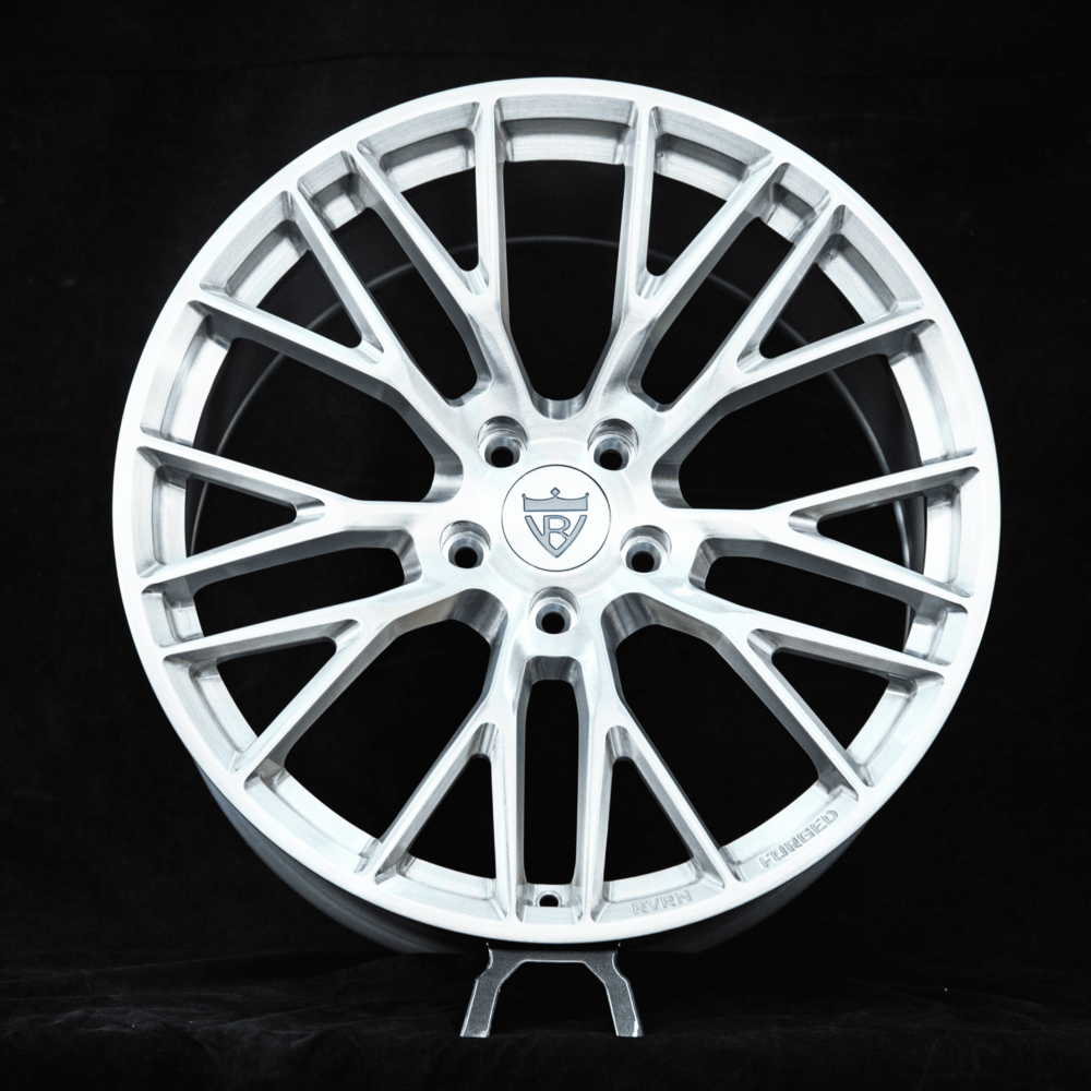 High-performance brushed finish wheels for C8 Stingray coupe