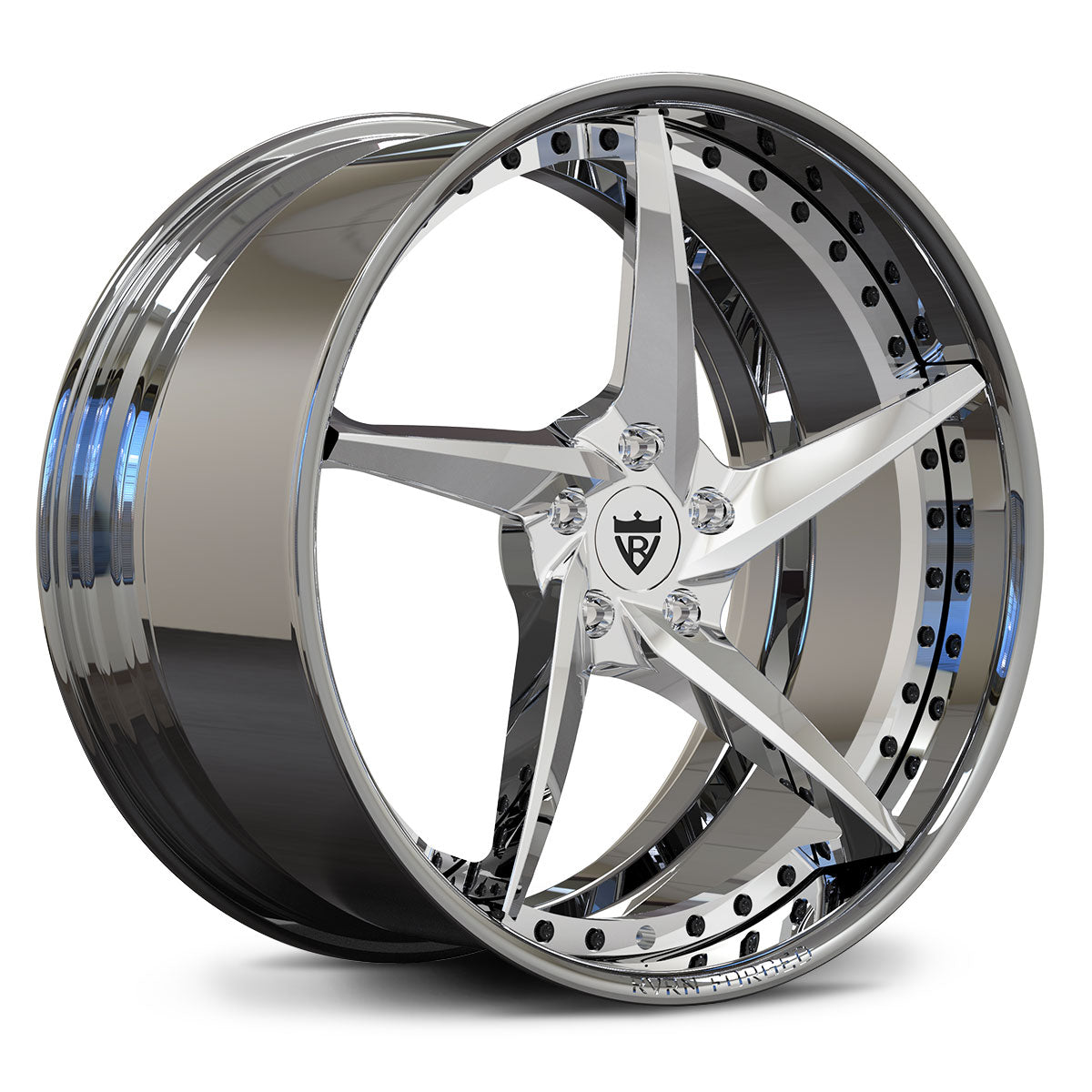 RV-DC35 | Custom Forged Corvette C8 Stingray / Z51 5 Spoke Wheels, 19x8.5, 20x11 / 20x9, 21x12