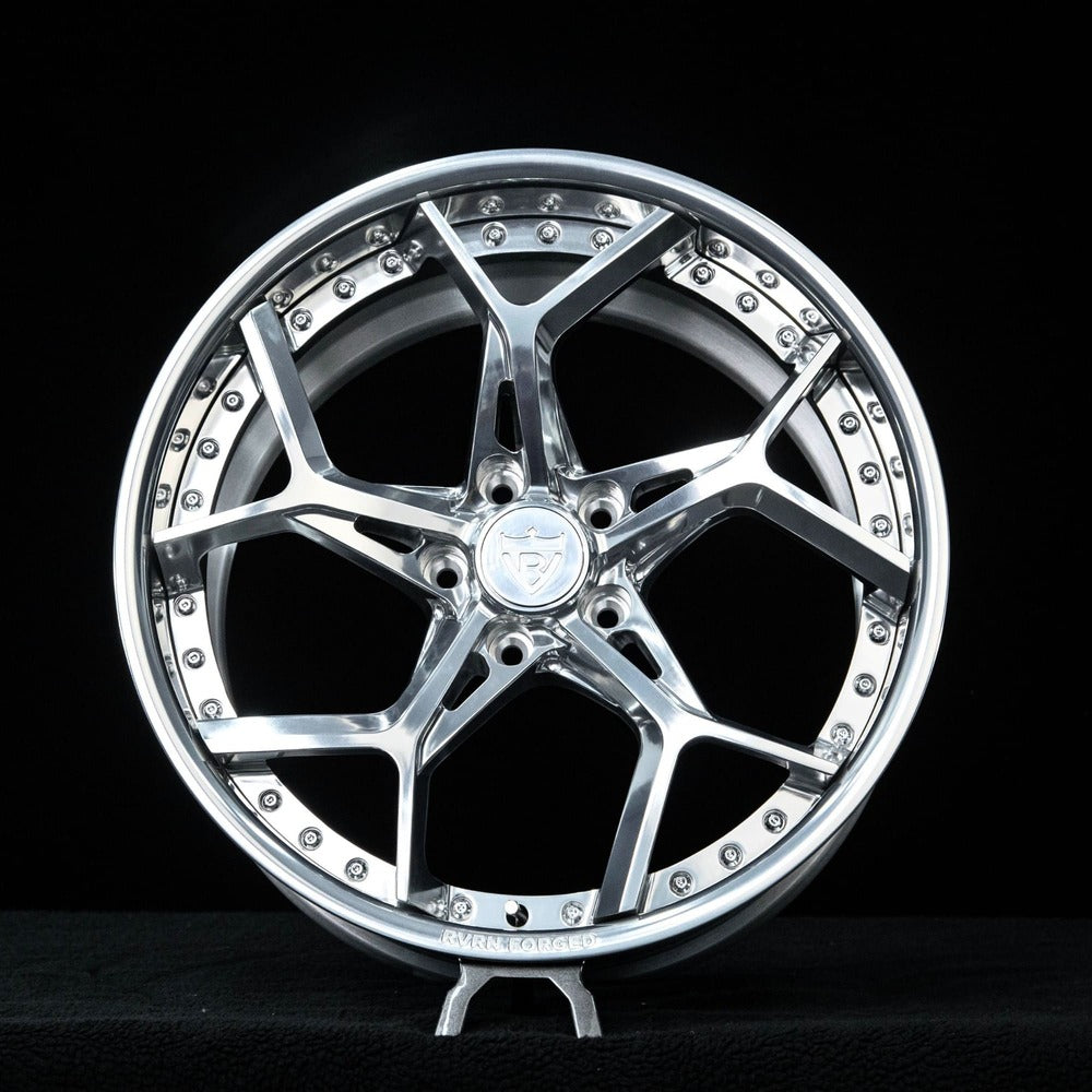 Lug nut detail of RV-DV03 forged wheels for 2023 Corvette C8 Z51"