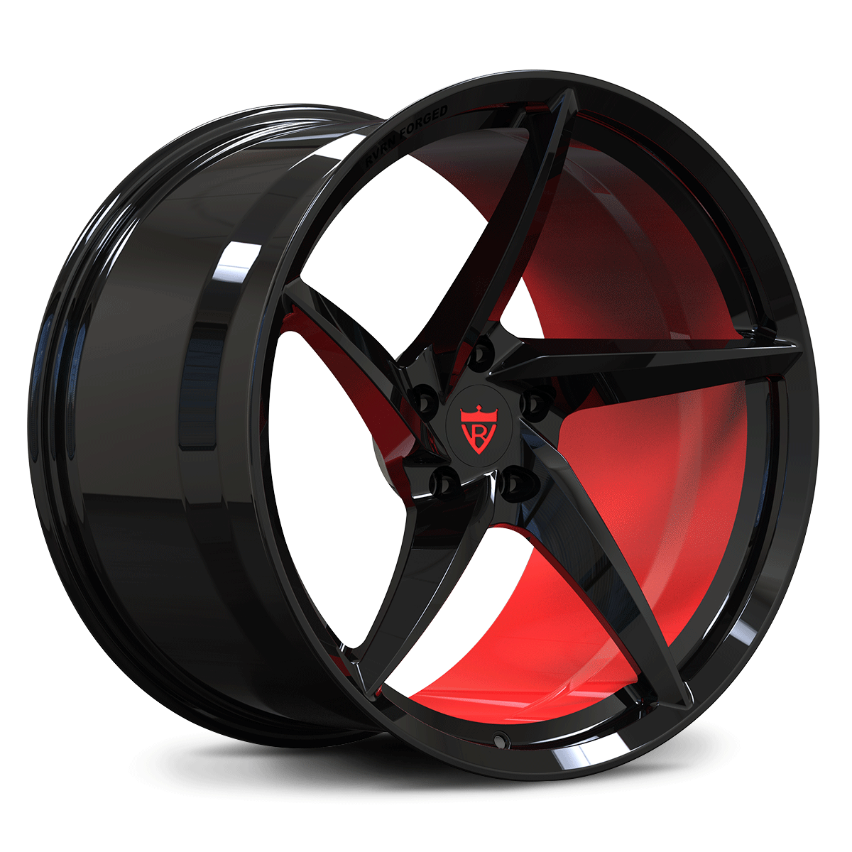 RV-MC35 | Custom 5 Spoke Concave Forged Corvette C8 Z06 / E-Ray 5 Spoke Super Concave Wheels | 20x10, 21x13 Setup
