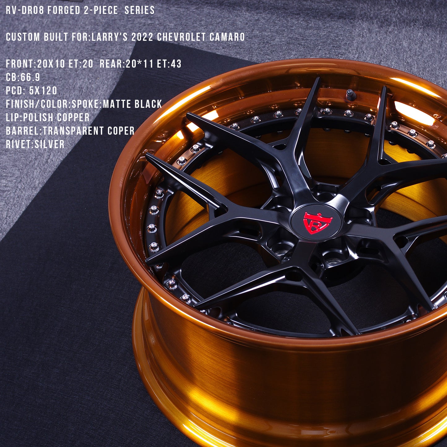 RV-DR08 Step Lip Series | Custom Forged 2-Piece Wheels