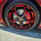 RV-DS016| Custom Forged Corvette C8 Stingray / Z51 Red Mist & Black Wheels