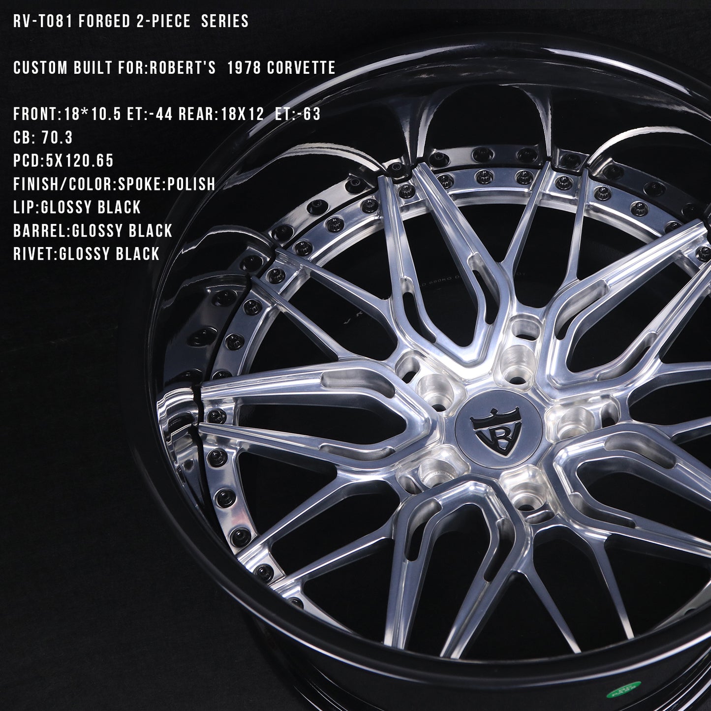 RV-T081 Series | Custom Forged 3-Piece Wheels