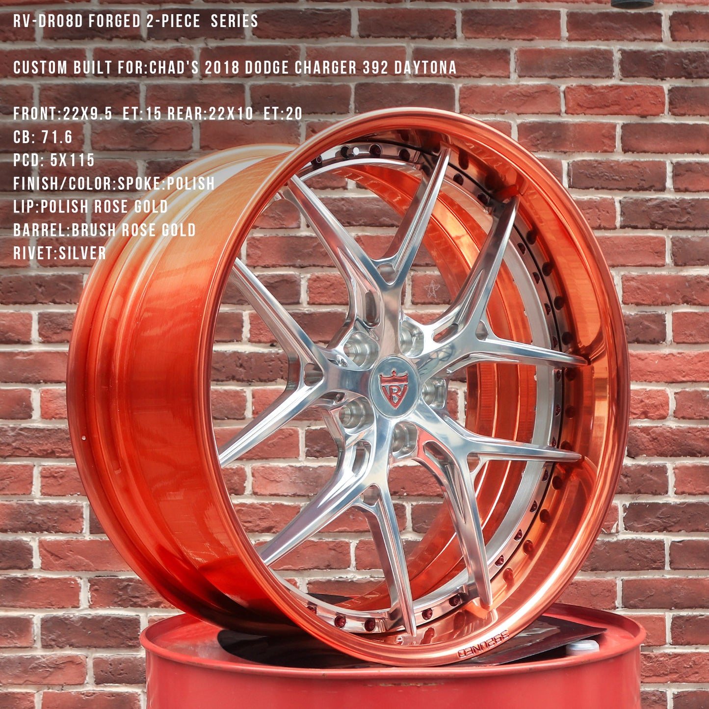 RV-DR08D Series | Custom Forged 2-Piece Wheels