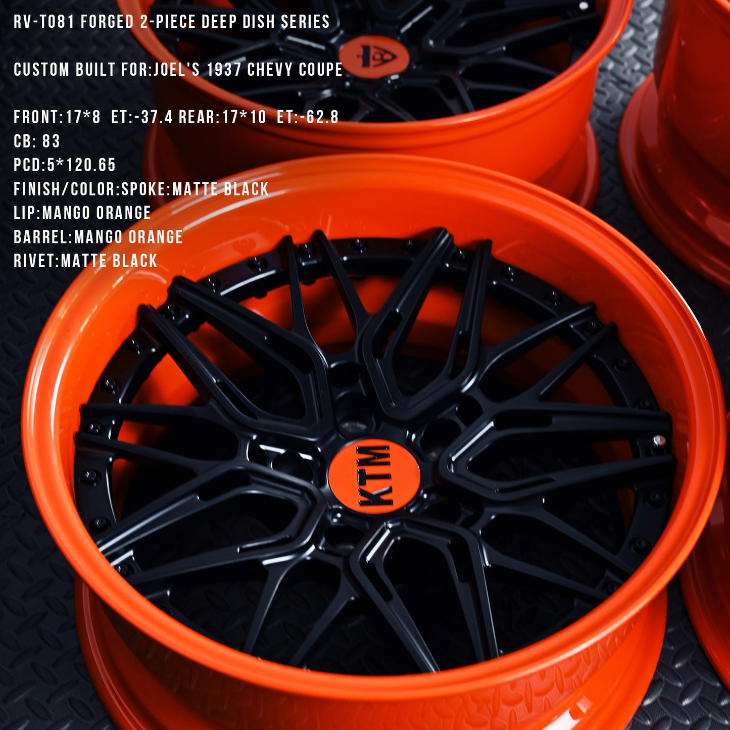 RV-T081 Series | Custom Forged 3-Piece Wheels