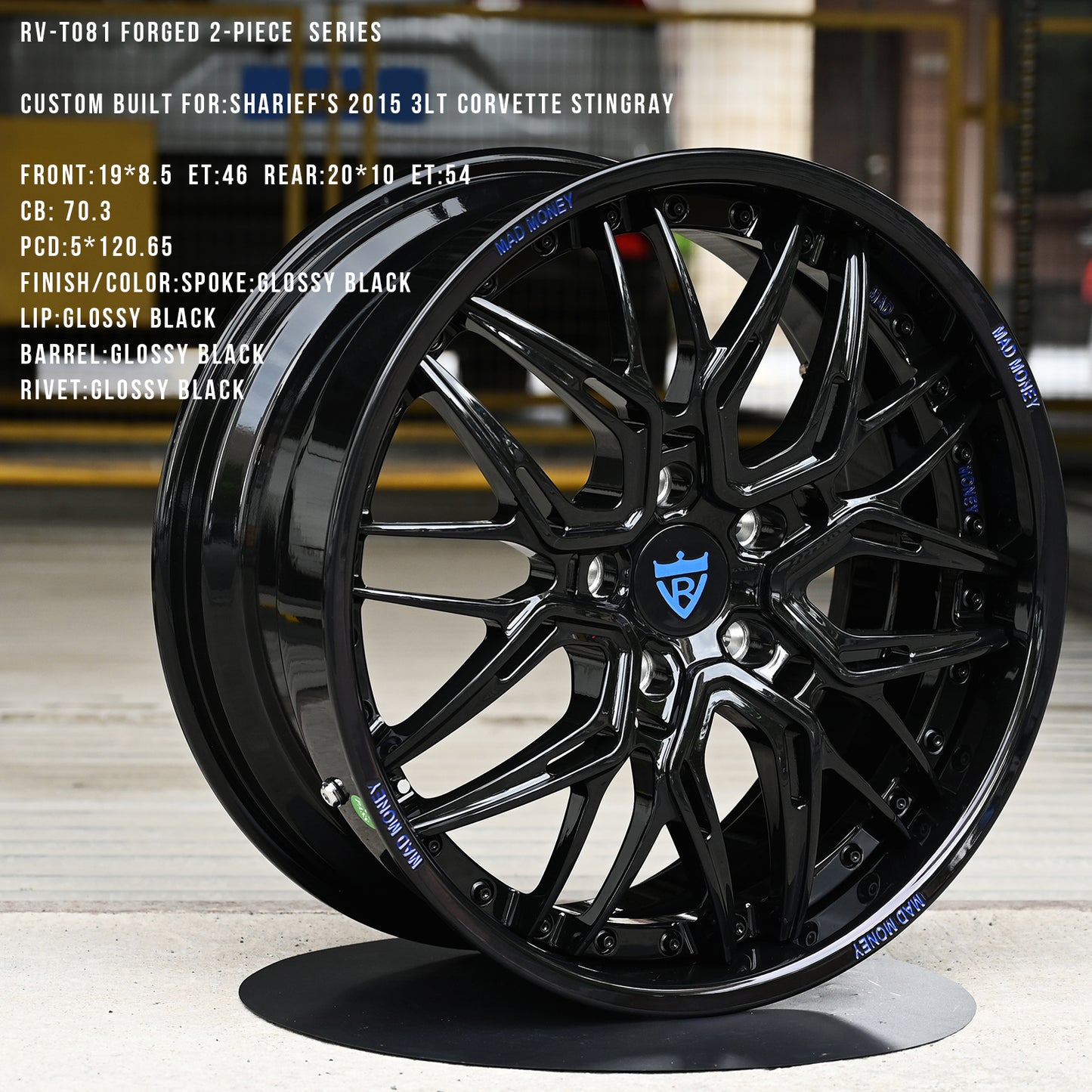 RV-T081 Series | Custom Forged 2-Piece Camaro/Corvette Wheels