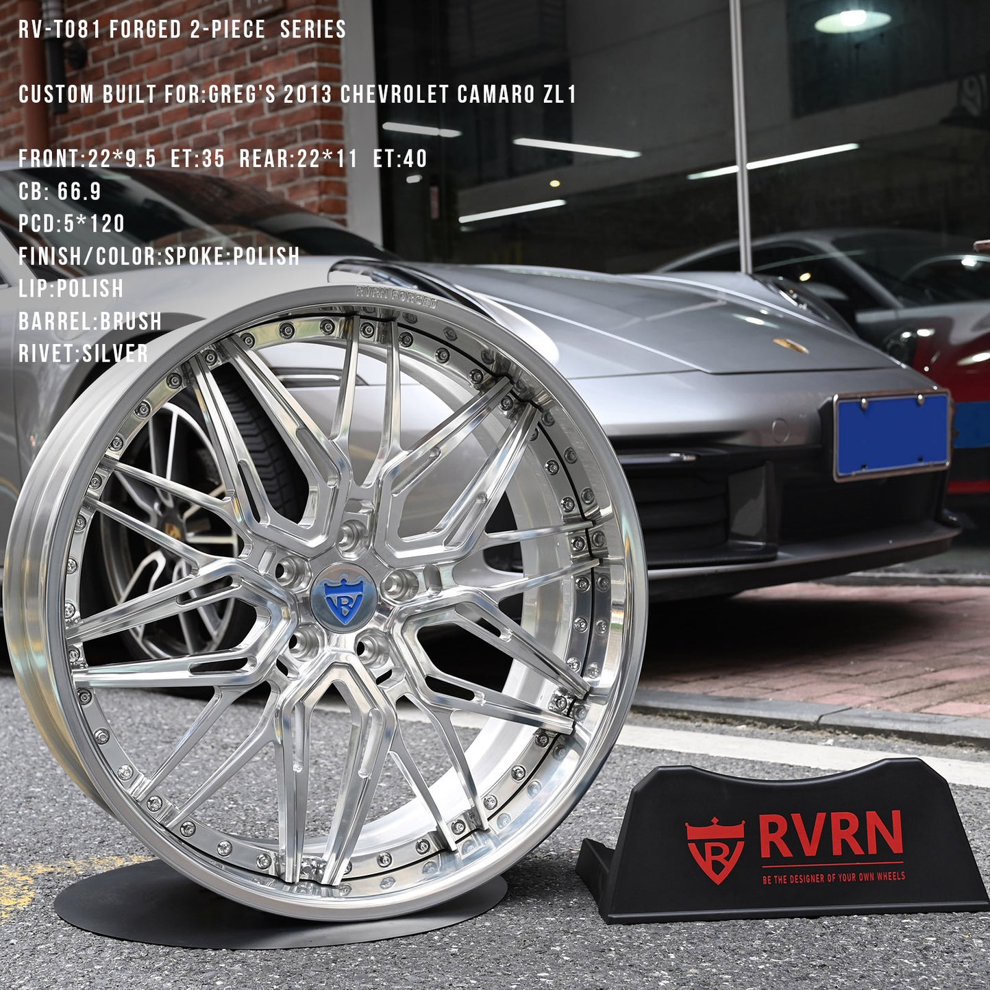 RV-T081 Series | Custom Forged 2-Piece Camaro/Corvette Wheels