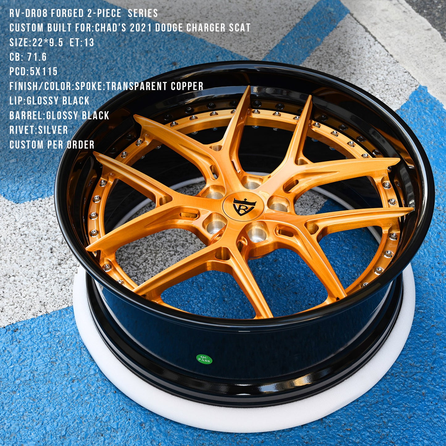 RV-DR08 Step Lip Series | Custom Forged 2-Piece Wheels