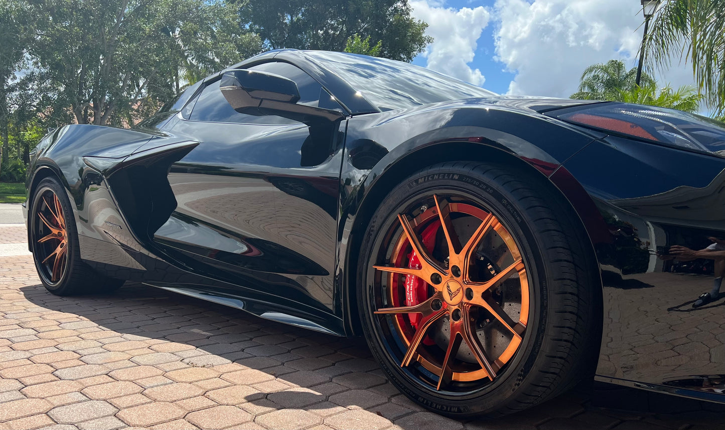 RV-DC24 Step Lip | Custom Forged Corvette C8 Z06 / E-Ray Wheels | 20x10, 21x13 Setup