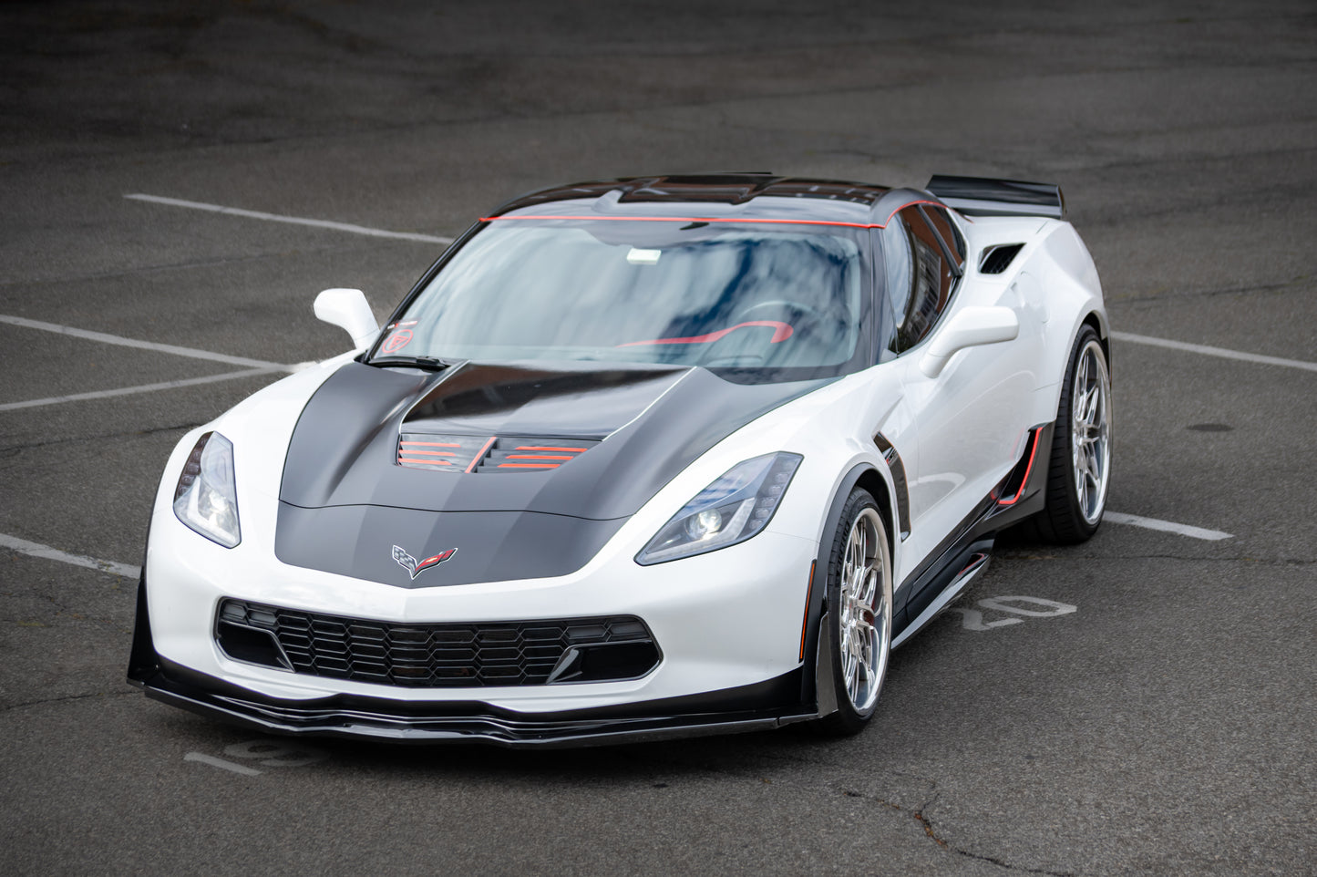 RV-T081 | Custom Forged 2-Piece Corvette C7 Z06 Deep Dish Wheels, 19x10/20x12, 20x10/20x12 setup