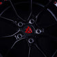 Corvette C7 Z06 Forged Rims with all gloss black and red color, 19x10/20x12 setup, RVRN custom forged 2-Piece Wheels series 
