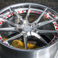 	Close-up of RV-DB082 forged wheel spoke and red screws