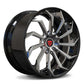 Black and Chrome RV-DC01 | Custom Forged 2-Piece Corvette C8 Stingray Z51 Wheels - RVRN Custom Forged Wheels