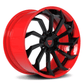 RV-DC01 | Custom Forged 2-Piece Corvette C8 Stingray Z51 Red and black Wheels - RVRN Custom Forged Wheels
