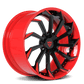 Red and Black rims RV-DC01 | Custom Forged 2-Piece Corvette C8 Stingray Z51 Wheels - RVRN Custom Forged Wheels