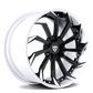 White and Black Rims RV-DC01 | Custom Forged 2-Piece Corvette C8 Stingray Z51 Wheels - RVRN Custom Forged Wheels