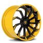 Yellow and Black Rims RV-DC01 | Custom Forged 2-Piece Corvette C8 Stingray Z51 Wheels - RVRN Custom Forged Wheels