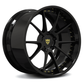 Custom deep dish rims for Corvette C7 Z06 with a black color, chrome, polish, gold color-Fully Forged 2-Piece Wheels Series-RVRN RV-DC02