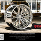 RV-DC04 | Corvette C8 Z06 Deep Dish Chrome Forged Wheels, 20x10, 21x13