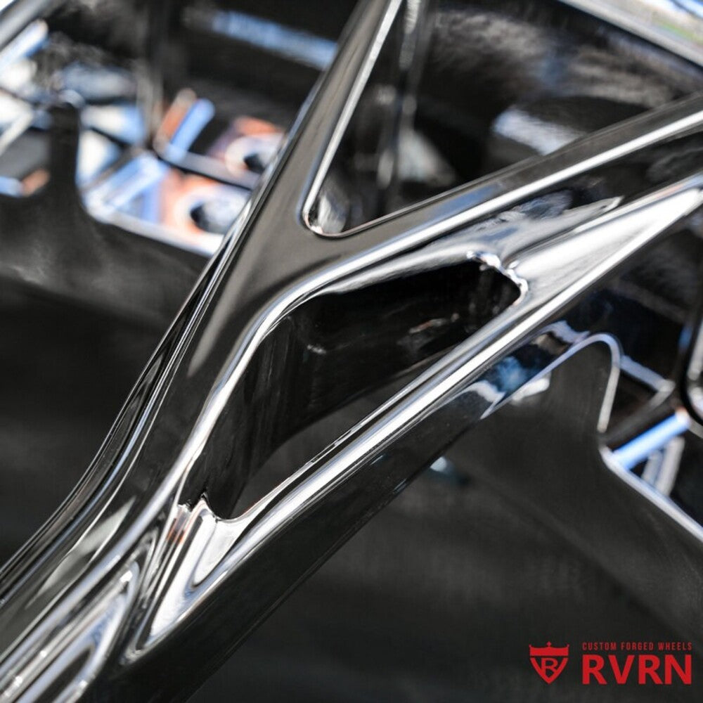 Custom forged wheels Corvette C8 Z06 RV-DC04 rims in chrome