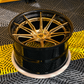 Concave 2-piece forged RV-DC05 wheels on C8 Z06 – front 3/4 shot