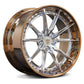 Chrome and bronze Corvette C8 Z06 wheels – super concave 2-piece RV-DC05 fitment