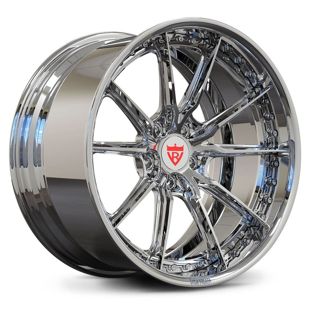 Chrome Corvette C8 Z06 wheels – super concave 2-piece RV-DC05 fitment