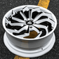 Custom Aggressive Aftermarket Forged Wheels for Corvette C8 Z51 with black, white, blue, yellow color options. Customize your own rims with RVRN Wheels Forged 2-Piece Seires