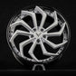 Gloss black barrel detail of RV-DC06 custom forged wheels