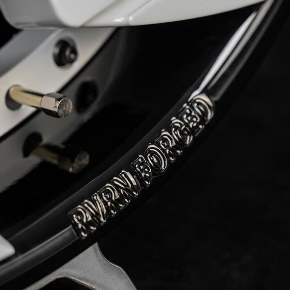 	Gloss black screws on custom RV-DC06 2-piece forged wheels