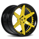 Corvette Accelerate Yellow Spoke/Gloss Black Barrel/Black Screws
