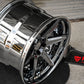 RV-DC19 | Custom Forged Corvette C8 Z06 / E-Ray Black Chrome Concave Wheels