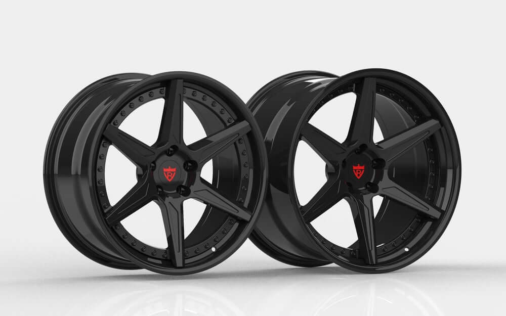 Corvette C8 Z06 Concave Wheels-with 20x12/21x13 setup in different colors, black,chrome-RVRN Custom Forged 2-Piece Wheels RV-DC19 Series