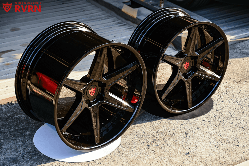 Corvette C8 Z06 Concave Wheels-with 20x12/21x13 setup in different colors, black,chrome-RVRN Custom Forged 2-Piece Wheels RV-DC19 Series