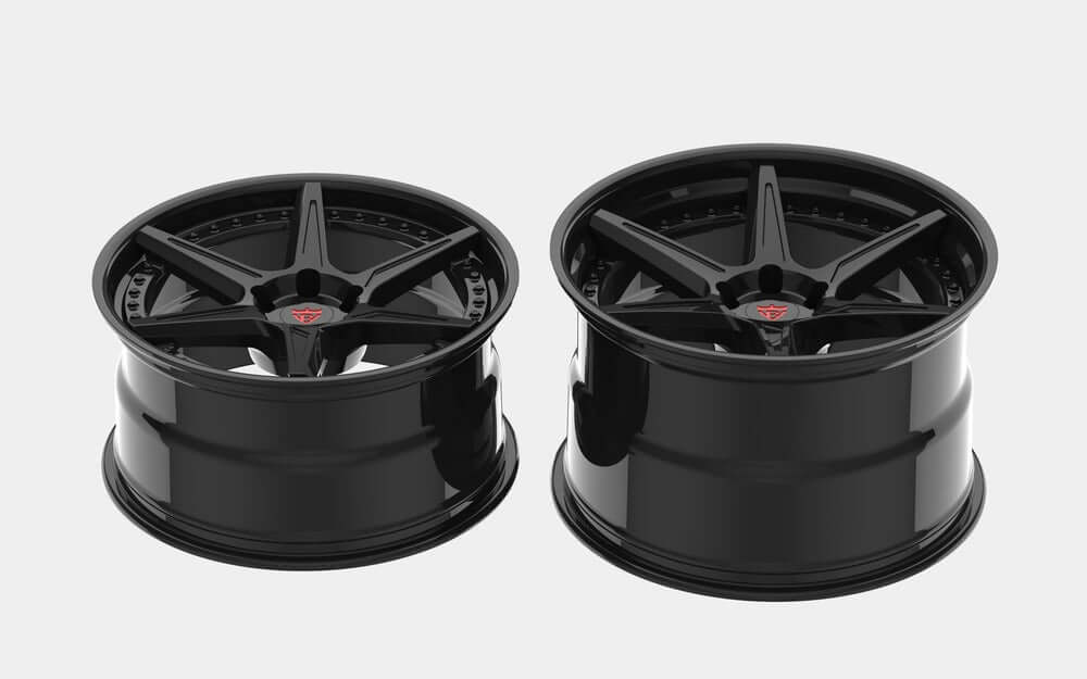 Corvette C8 Z06 Concave Wheels-with 20x12/21x13 setup in different colors, black,chrome-RVRN Custom Forged 2-Piece Wheels RV-DC19 Series