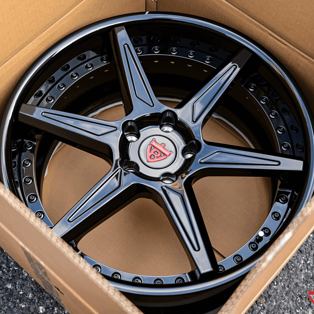 Corvette C8 Z06 Concave Wheels-with 20x12/21x13 setup in different colors, black,chrome-RVRN Custom Forged 2-Piece Wheels RV-DC19 Series