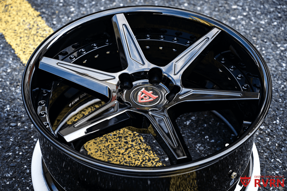 Corvette C8 Z06 Concave Wheels-with 20x12/21x13 setup in different colors, black,chrome-RVRN Custom Forged 2-Piece Wheels RV-DC19 Series