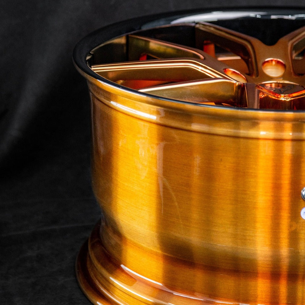 Corvette Z51 with upgraded forged wheels – bronze Y-spoke design