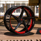 Corvette forged wheels with black screws RV-DC35 detail