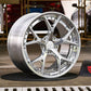 RV-DC69 | Custom Forged 2-Piece Corvette C6 Wheels, Shiny Polished Aluminum with 18x8.5/19x10 setup