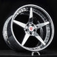 Lightweight forged construction details of RVRN chrome wheels for Corvette E-Ray.