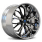 Gloss black and red deep lip Corvette C8 wheels, custom forged for Z51.
