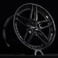 RV-DP03 gloss black forged wheel spoke detail with performance-oriented design
