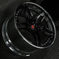 Classic Star black and chrome wheels for 2015-2019 Corvette C7 Z06-19x10/20x12 setup-RVRN Custom Forged 2-Piece Wheels RV-DP03 Series
