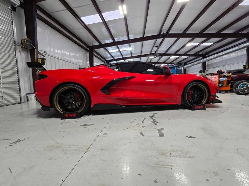 Classic 5 spoke custom wheels for Corvette C8 with different color options like chrome, white, black, bronze-RVRN Wheels-Custom Forged 2-Piece Rims Series